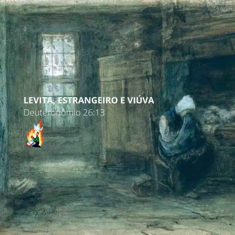 LEVITA, ESTRANGEIRO E VIÚVA – Deuteronômio 26:13
